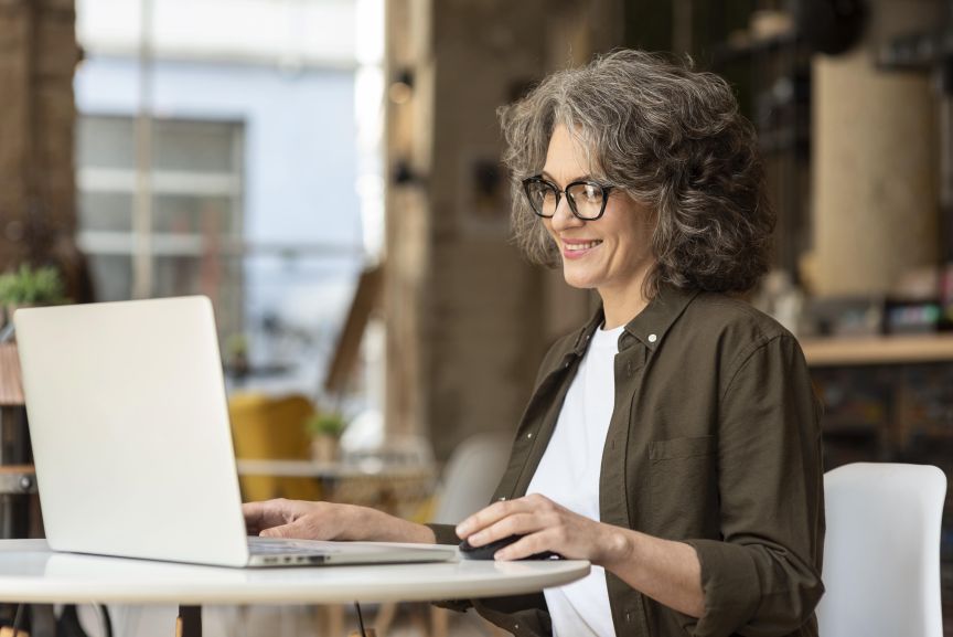 Woman at Laptop